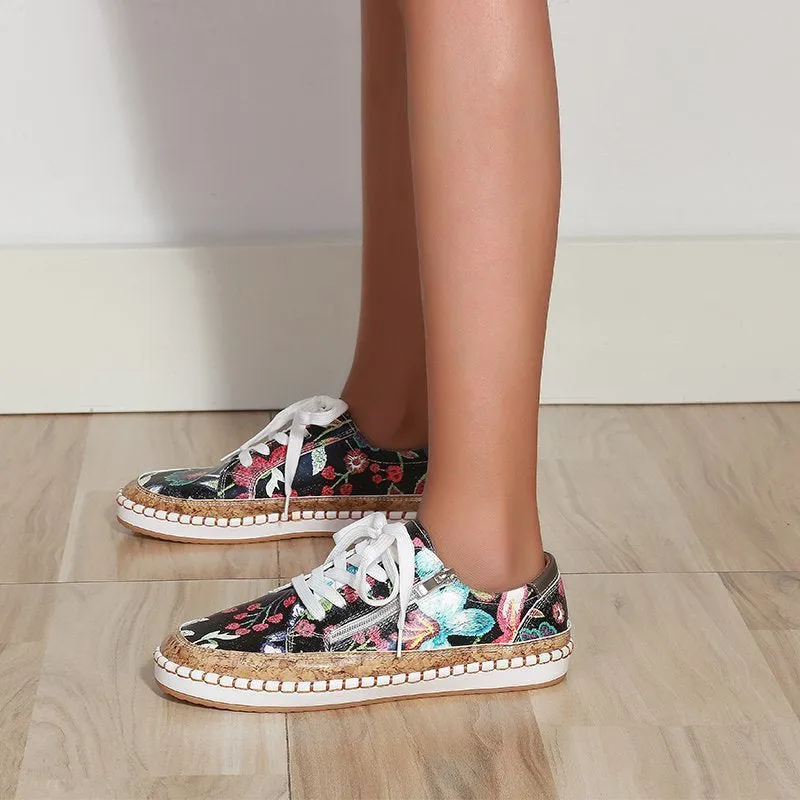 Sylis | Floral Print Women's Sneakers