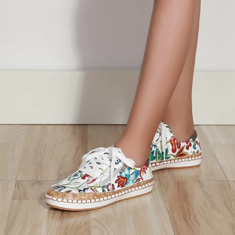 Sylis | Floral Print Women's Sneakers