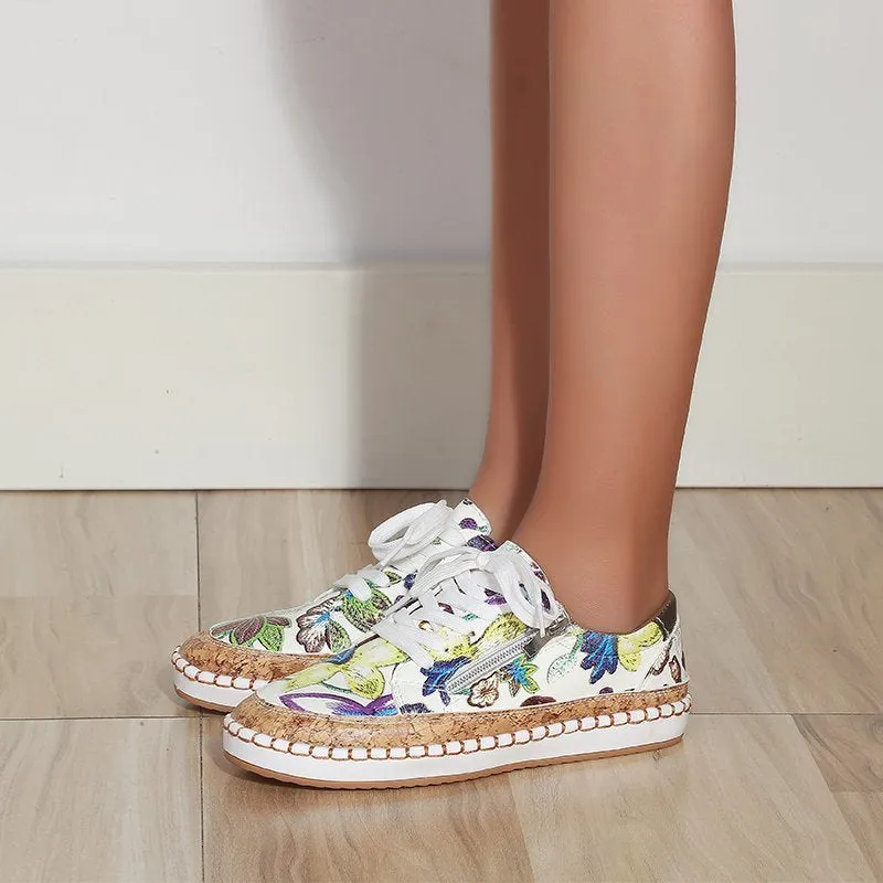 Sylis | Floral Print Women's Sneakers