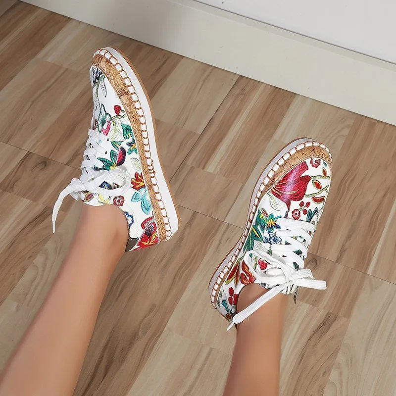 Sylis | Floral Print Women's Sneakers