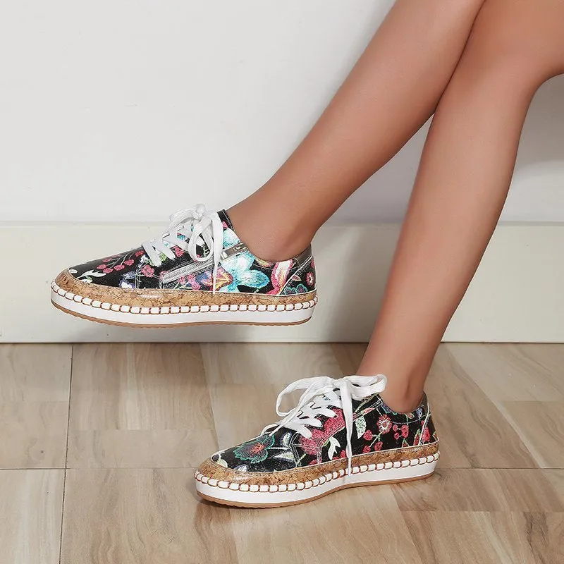 Sylis | Floral Print Women's Sneakers