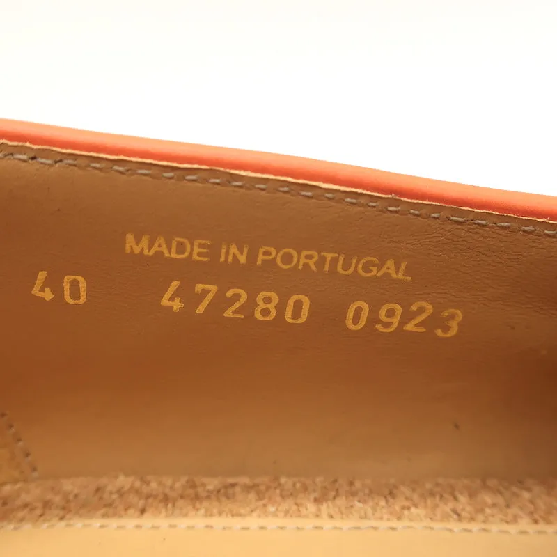 The Office of Angela Scott Ms. Charlotte Penny Loafers Orange Size 40 NEW