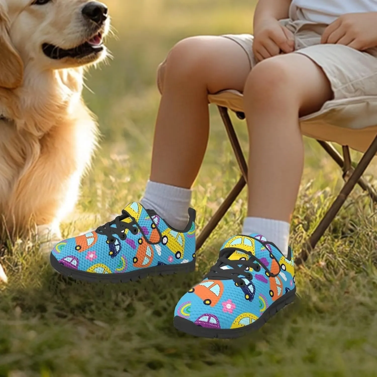 Toddler Boys Girls Athletic Shoes Single Buckle Running Shoes Elastic Shock Absorption Sneakers for Volleyball US 11-15 Black Sole