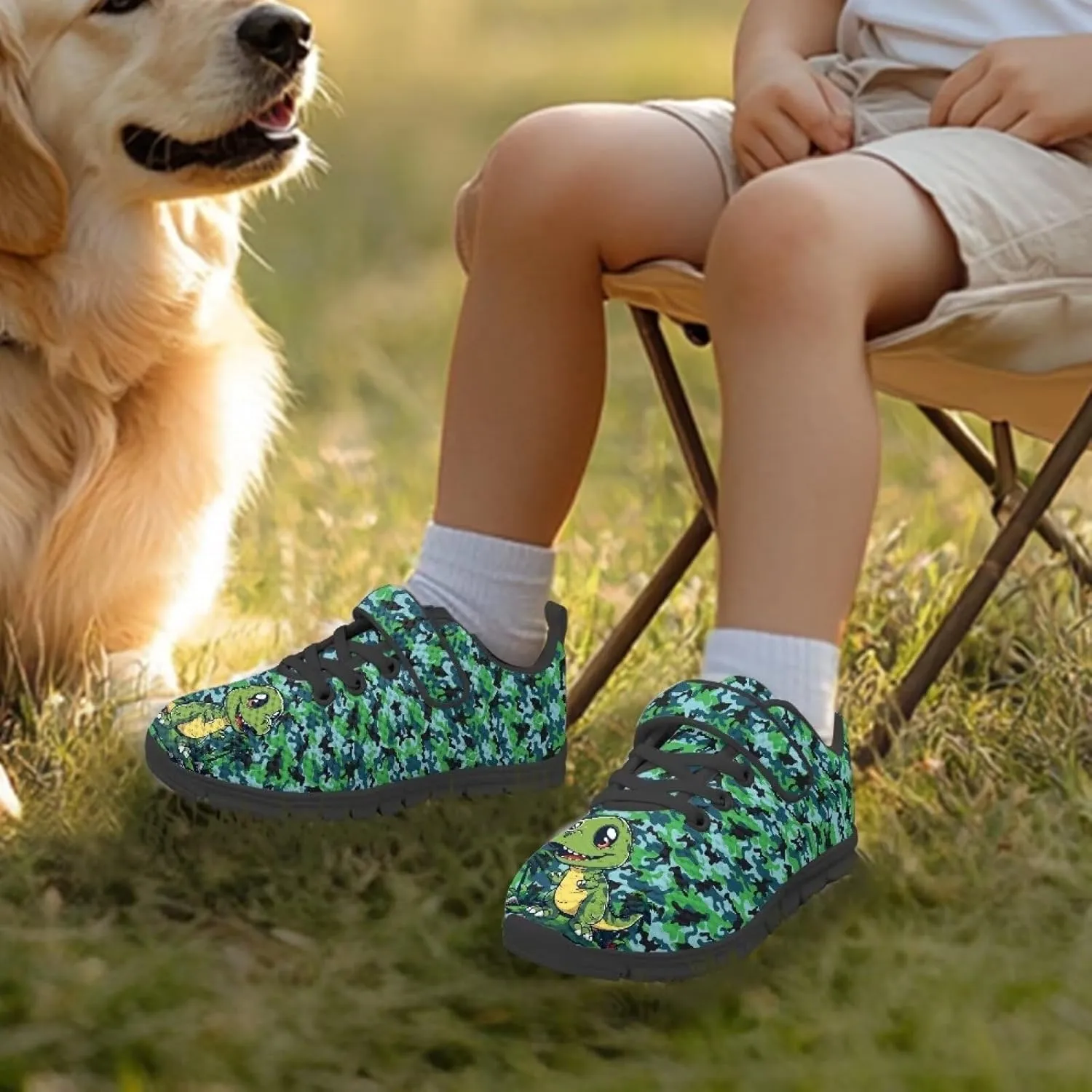 Toddler Boys Girls Athletic Shoes Single Buckle Running Shoes Elastic Shock Absorption Sneakers for Volleyball US 11-15 Black Sole