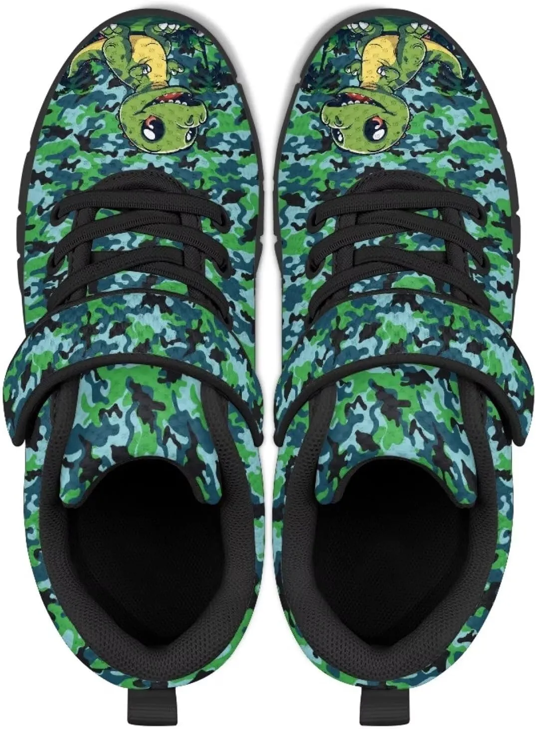 Toddler Boys Girls Athletic Shoes Single Buckle Running Shoes Elastic Shock Absorption Sneakers for Volleyball US 11-15 Black Sole