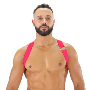 TOF Paris Party Boy Neon Elastic Harness Neon Pink