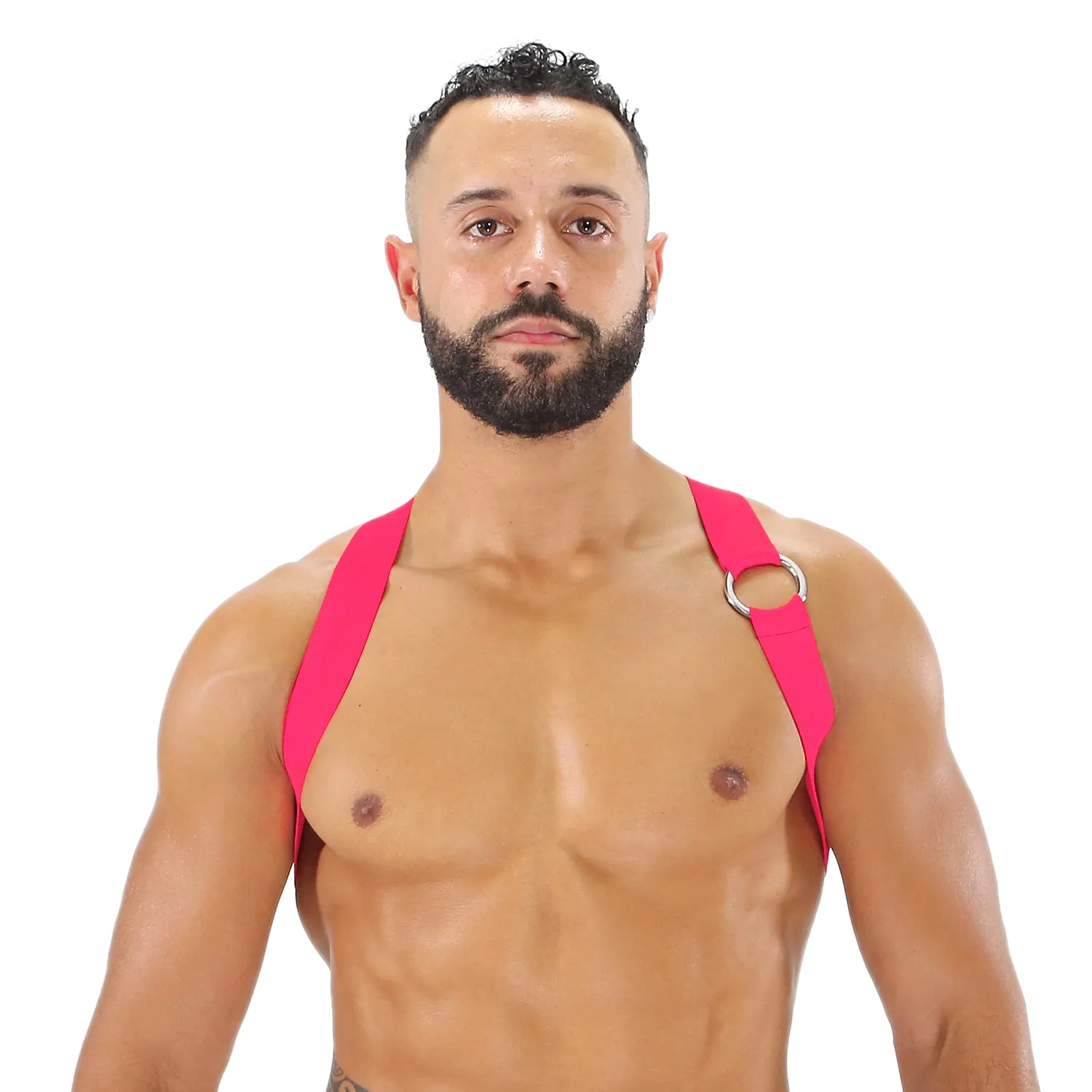 TOF Paris Party Boy Neon Elastic Harness Neon Pink