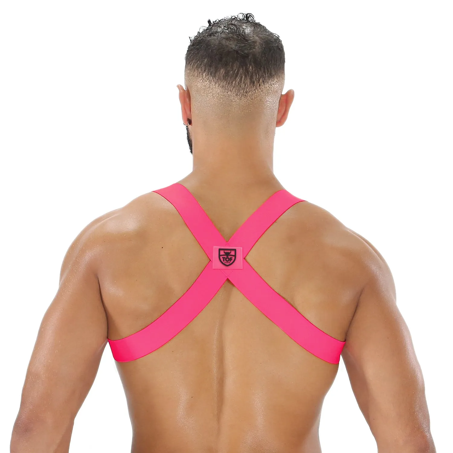 TOF Paris Party Boy Neon Elastic Harness Neon Pink