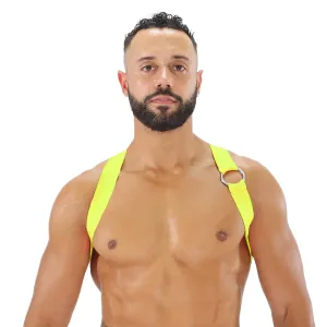 TOF Paris Party Boy Neon Elastic Harness Neon Yellow