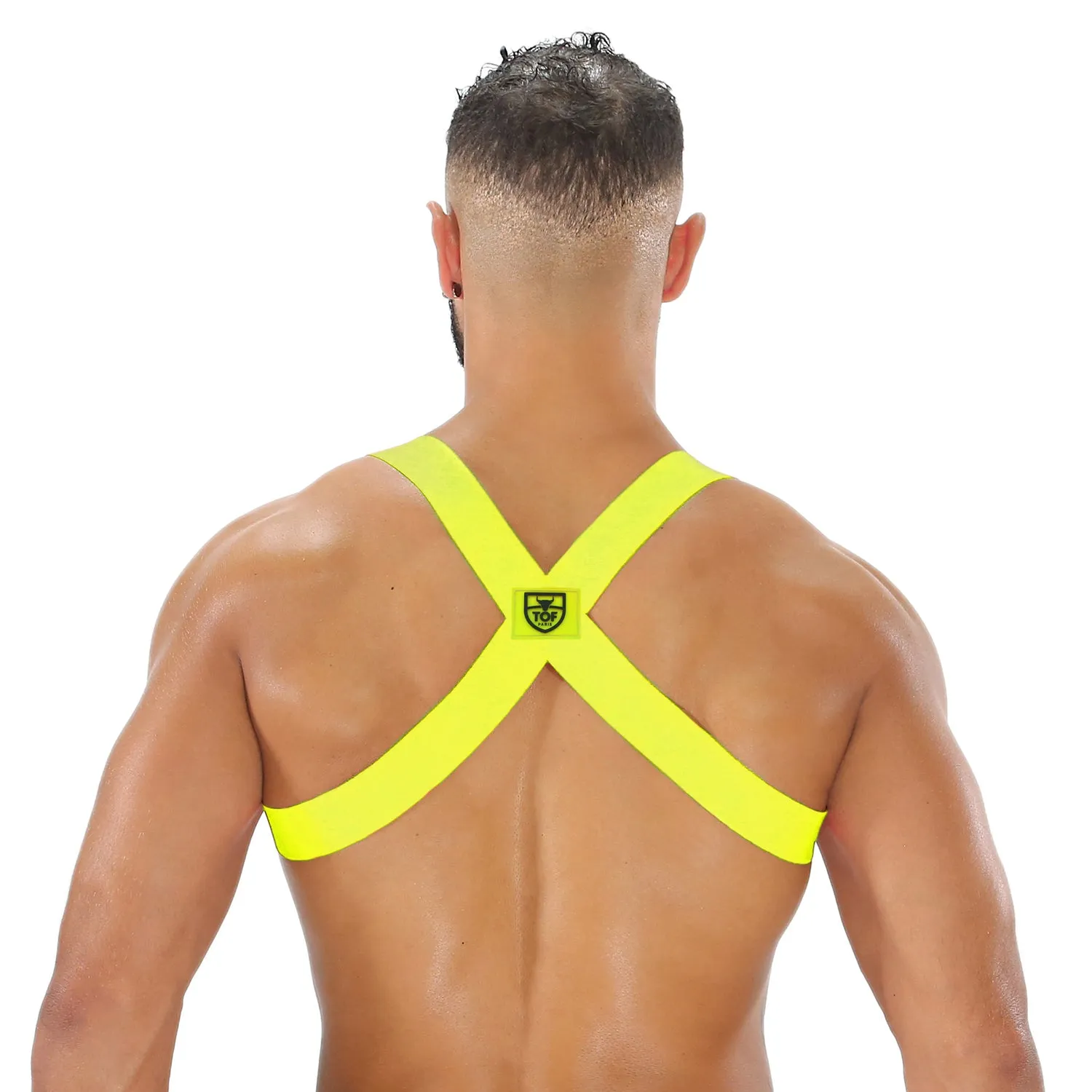 TOF Paris Party Boy Neon Elastic Harness Neon Yellow