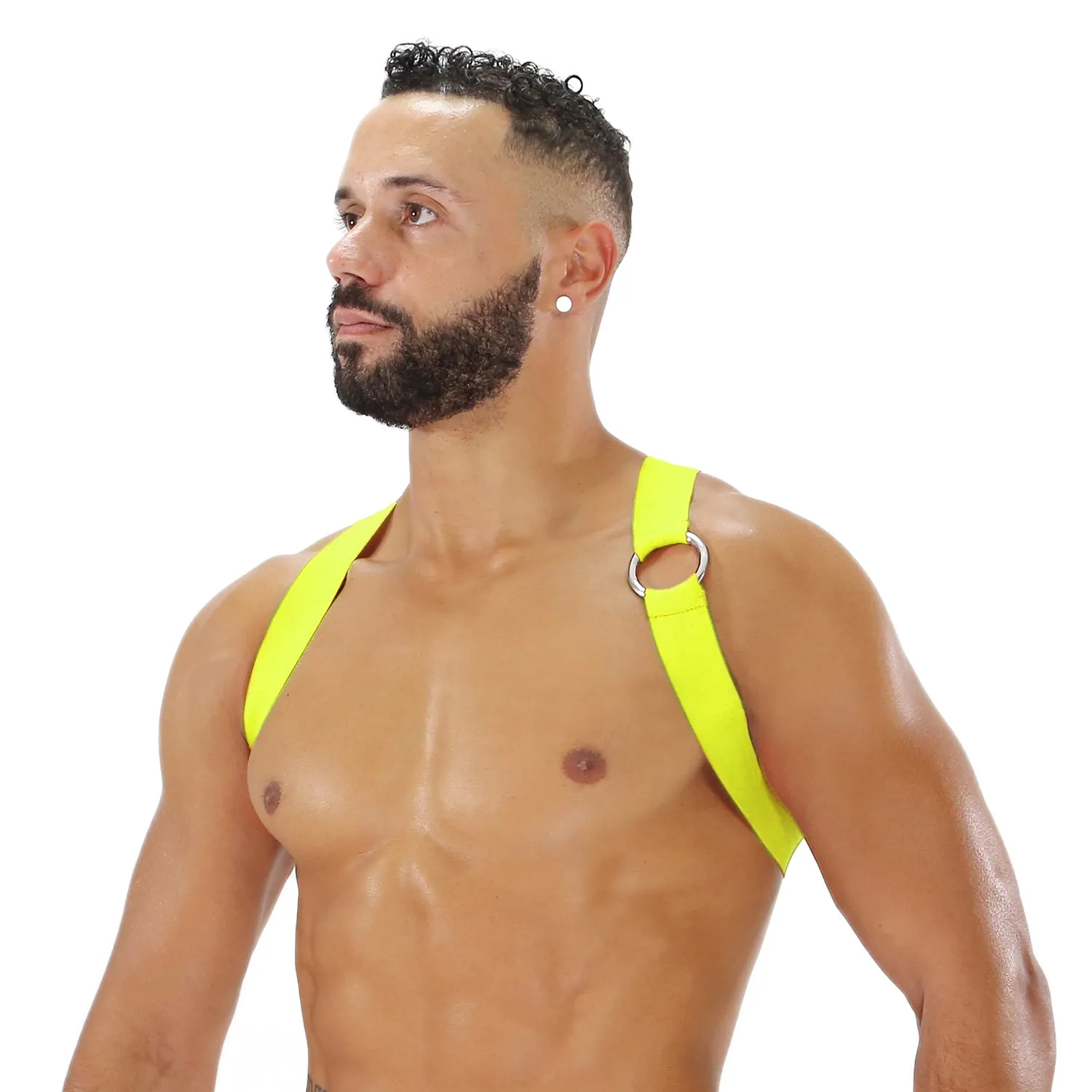 TOF Paris Party Boy Neon Elastic Harness Neon Yellow