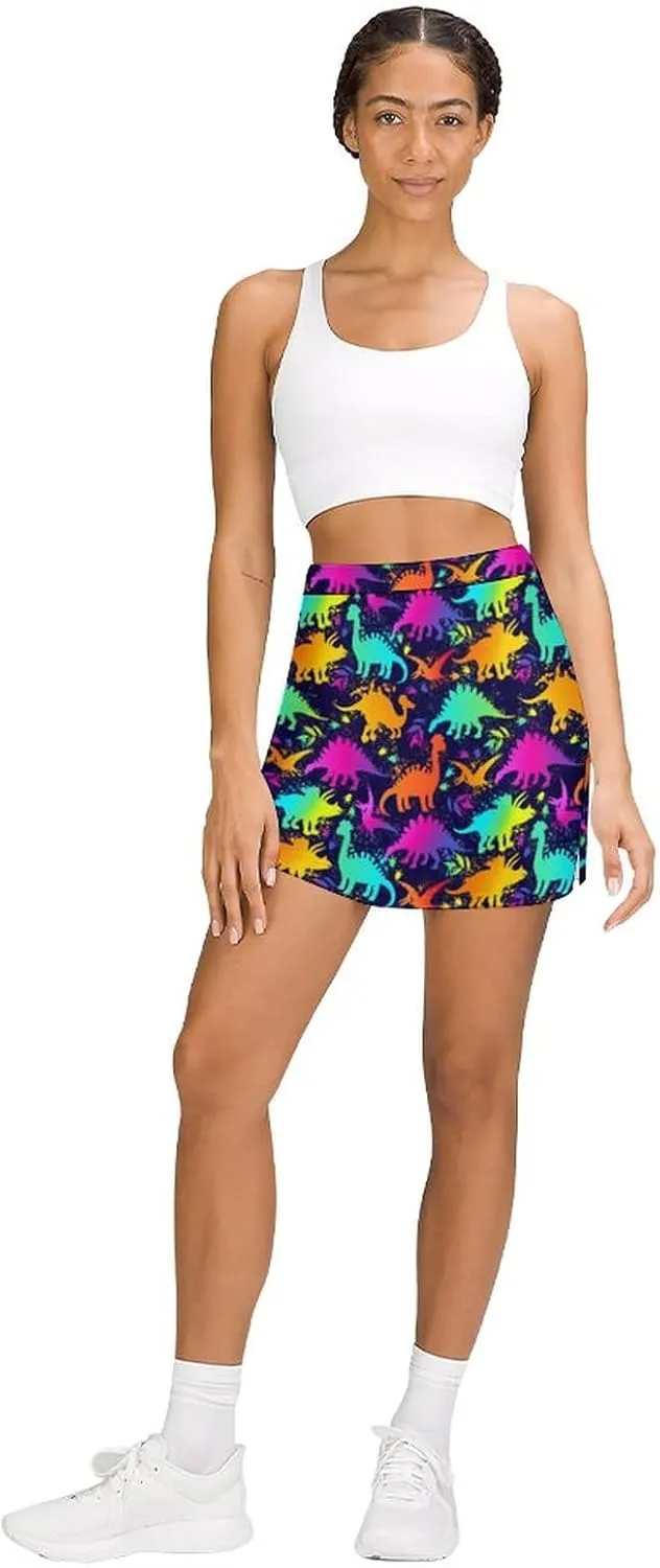 Trouser Skirt,Women's Versatile Stretch Casual Mini Skirt Light Proof