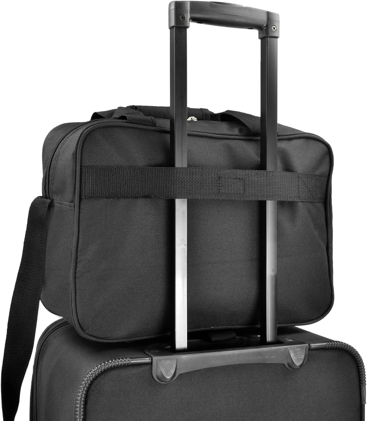 U.S. Traveler New Yorker Lightweight Softside Expandable Travel Rolling Luggage, Deep Red, 4-Piece Set (15/21/25/29)