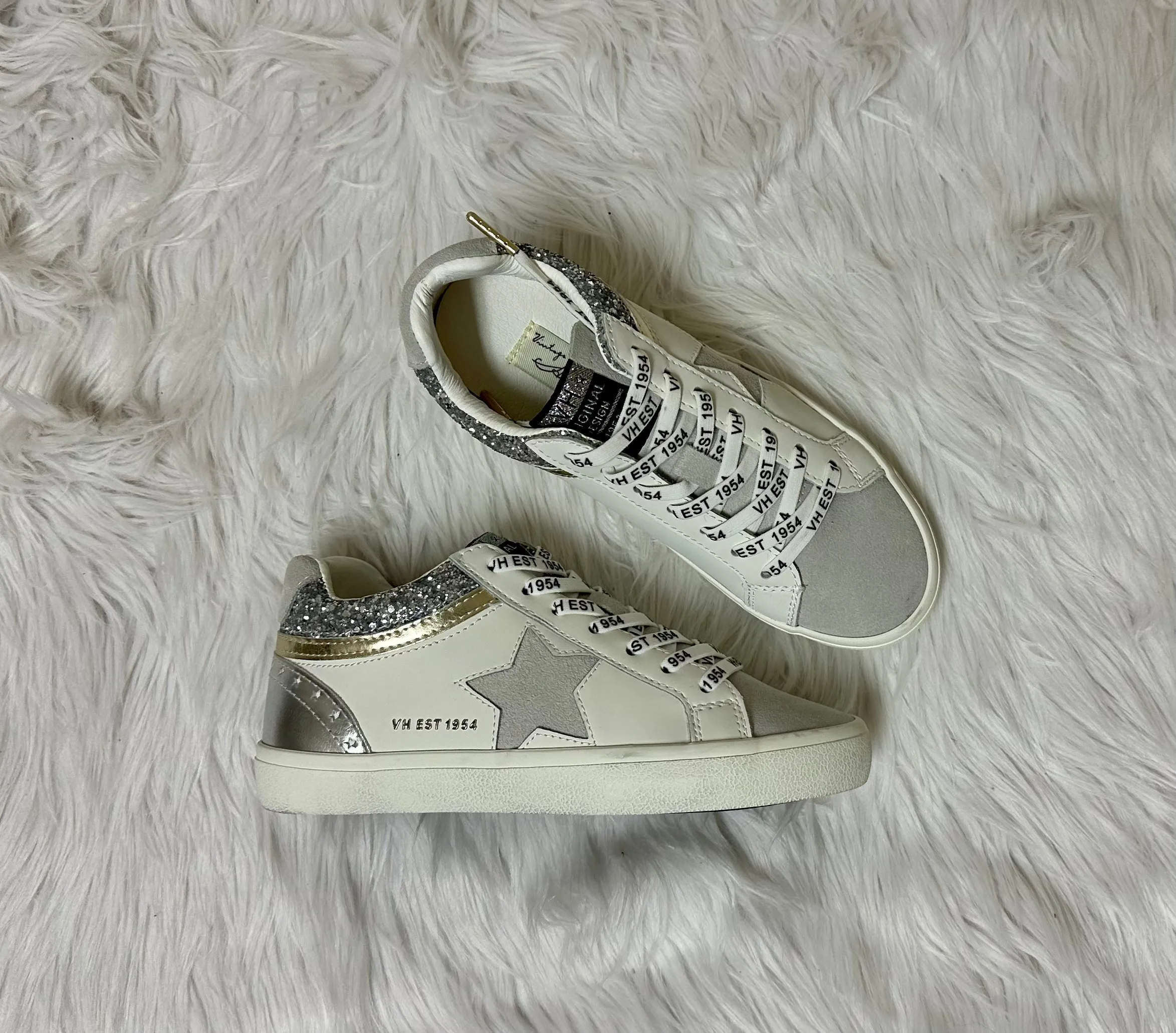 Vintage Havana Bounce White/Grey/Glitter Sneakers