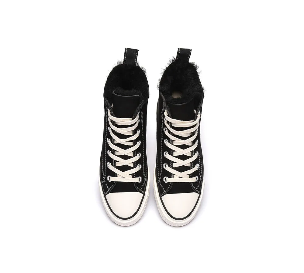 Viola High Top Women Sneakers Sheepskin Lining