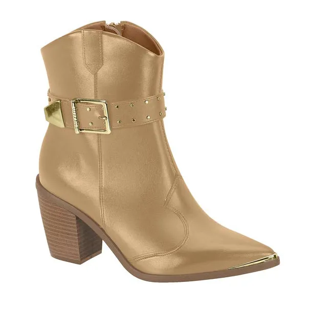 Vizzano 3070-110 Pointy Toe Ankle Boot in Tan Napa