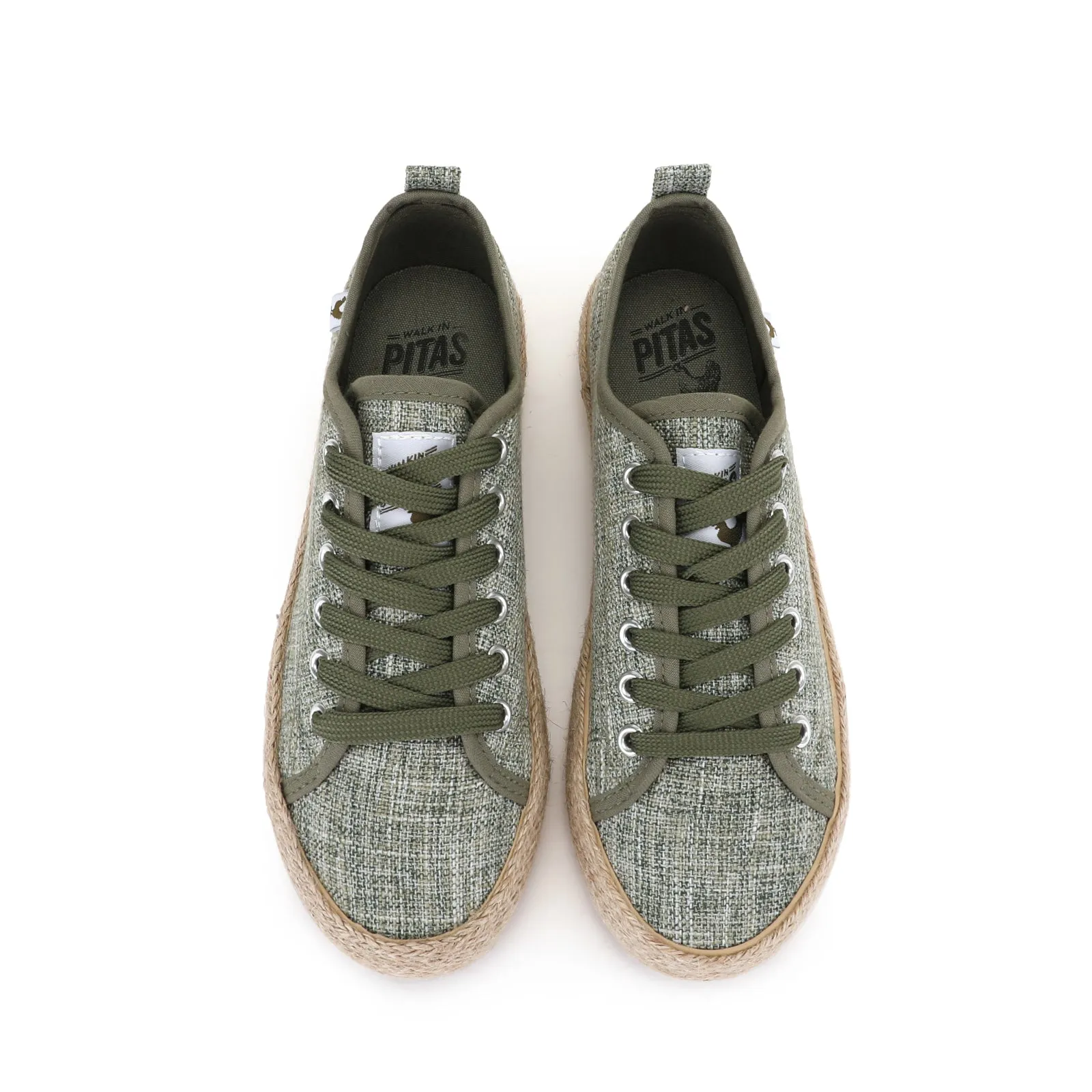 Walk in Pitas Linen Sneaker - Khaki