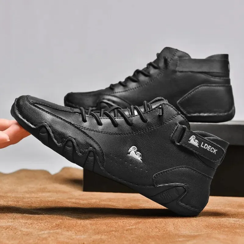 Waterproof High Top Sneakers Luxury Footwear