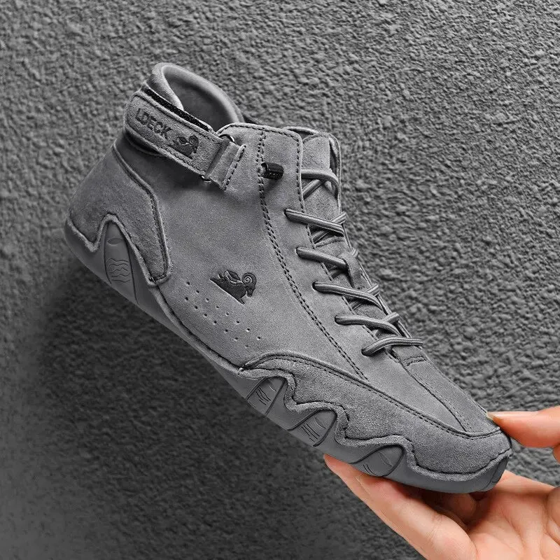 Waterproof High Top Sneakers Luxury Footwear