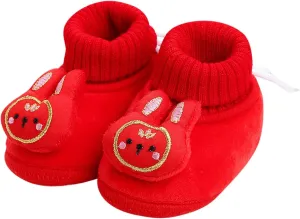 Winter Children Toddler Shoes Boys and Girls Floor Shoes Non Slip Plush Warm Comfortable Elastic Toddler Dress Shoes