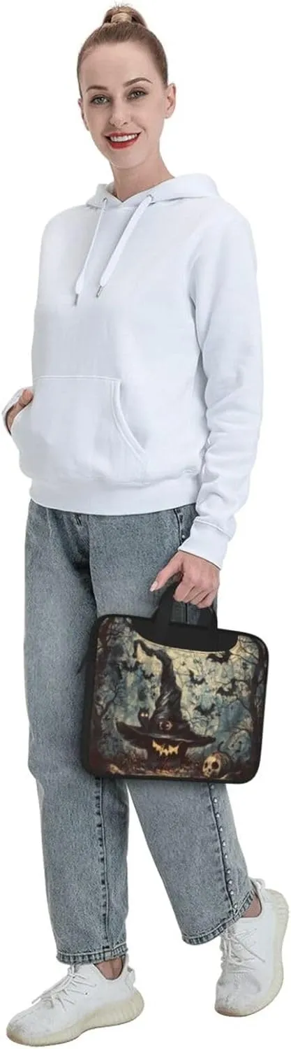 Witch Hat Laptop Tote Bag Printed Travel Business Computer Bag Work Bag for Men Women