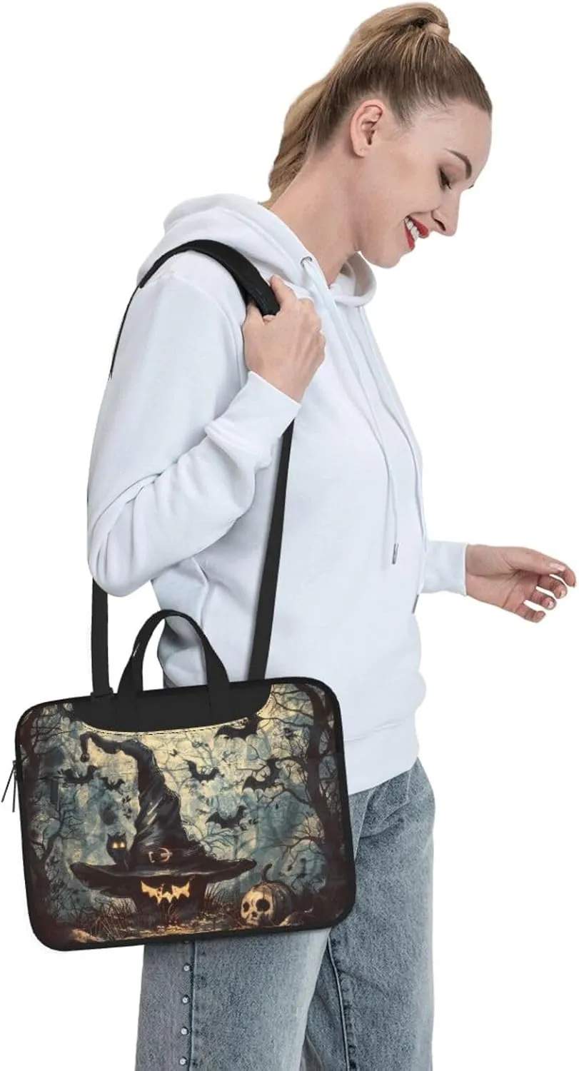 Witch Hat Laptop Tote Bag Printed Travel Business Computer Bag Work Bag for Men Women