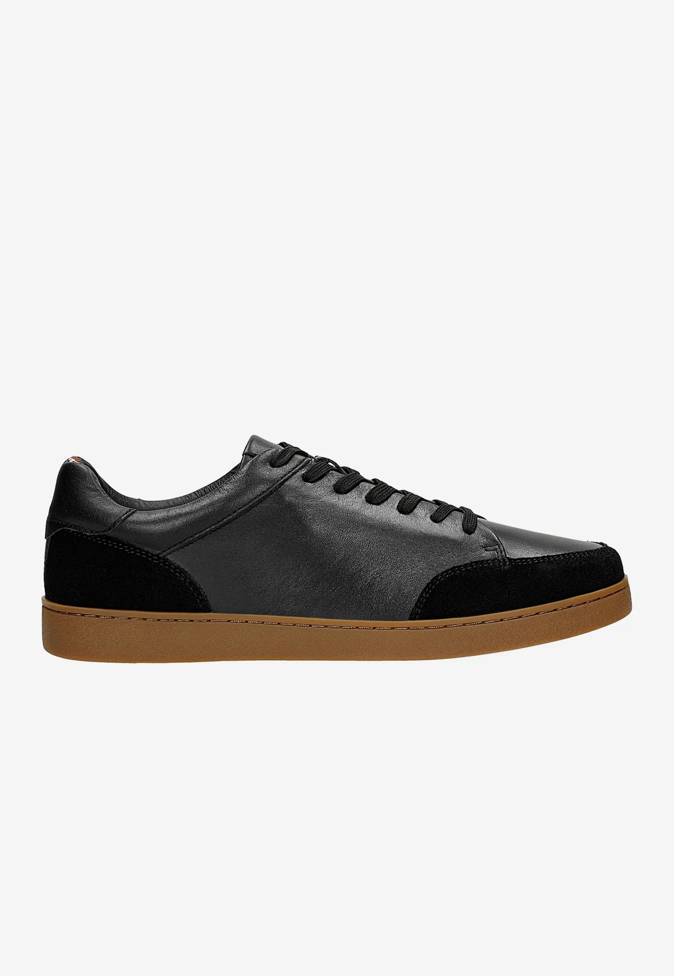 Wojas Black Leather Sneakers | 1021751
