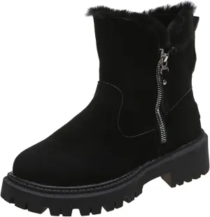 Women Snow Boots Waterproof Tall Womens Extra Wide Width Winter Boots Womens Wide Snow Boots Wide Width Women's Black Brown Tan Grey Winter Snow Boots Botas Para Trabajo En La Nieve
