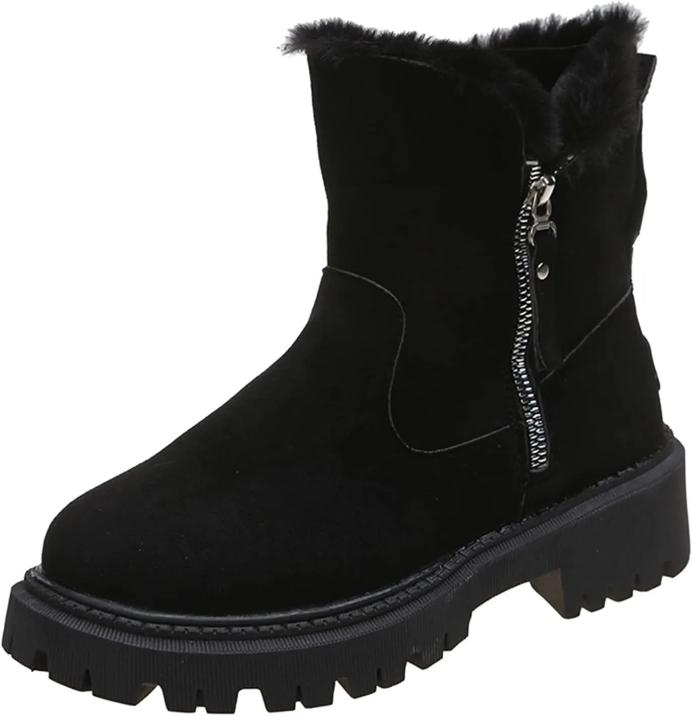 Women Snow Boots Waterproof Tall Womens Extra Wide Width Winter Boots Womens Wide Snow Boots Wide Width Women's Black Brown Tan Grey Winter Snow Boots Botas Para Trabajo En La Nieve