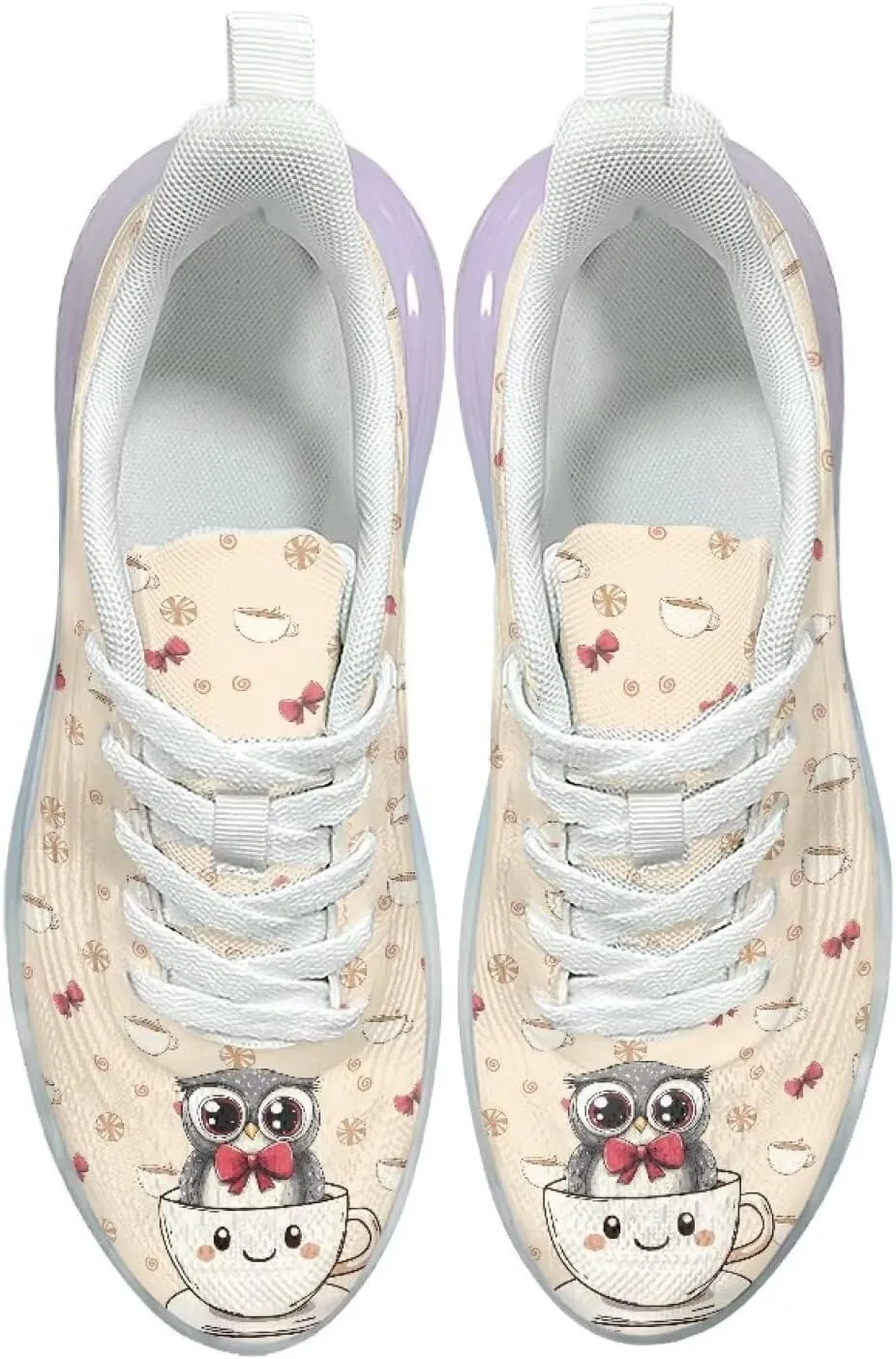 Womens Air Cushion Running Shoes Animal Print Sports Shoes Non Slip Breathable Athletic Tennis Gym Sneakers US 6-11