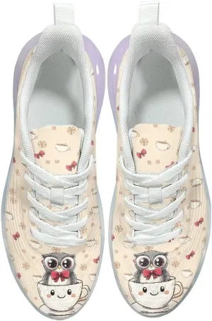 Womens Air Cushion Running Shoes Animal Print Sports Shoes Non Slip Breathable Athletic Tennis Gym Sneakers US 6-11
