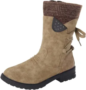 Womens Brown Snow Boots Size 11 Womens Winter Boots Size 12 Wide Width Winter Shoes for Women Waterproof Snow 8.5 Wide Width Womens Winter Boots Botas Negras De Invierno De Mujer