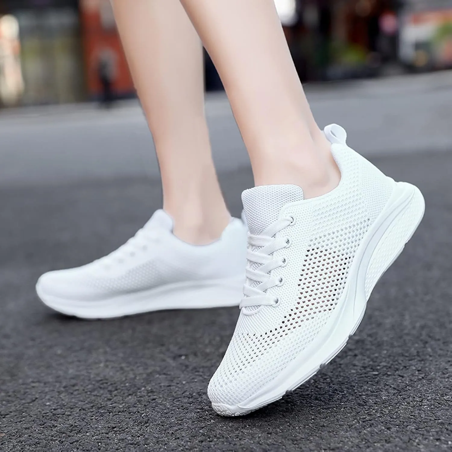 Womens Running Shoes Lightweight Breathable No Slip Tennis Shoes Womens Sports Black Casual Shoes Men's Fashion Sneakers Tennis Shoe Cross Trainer Shoe