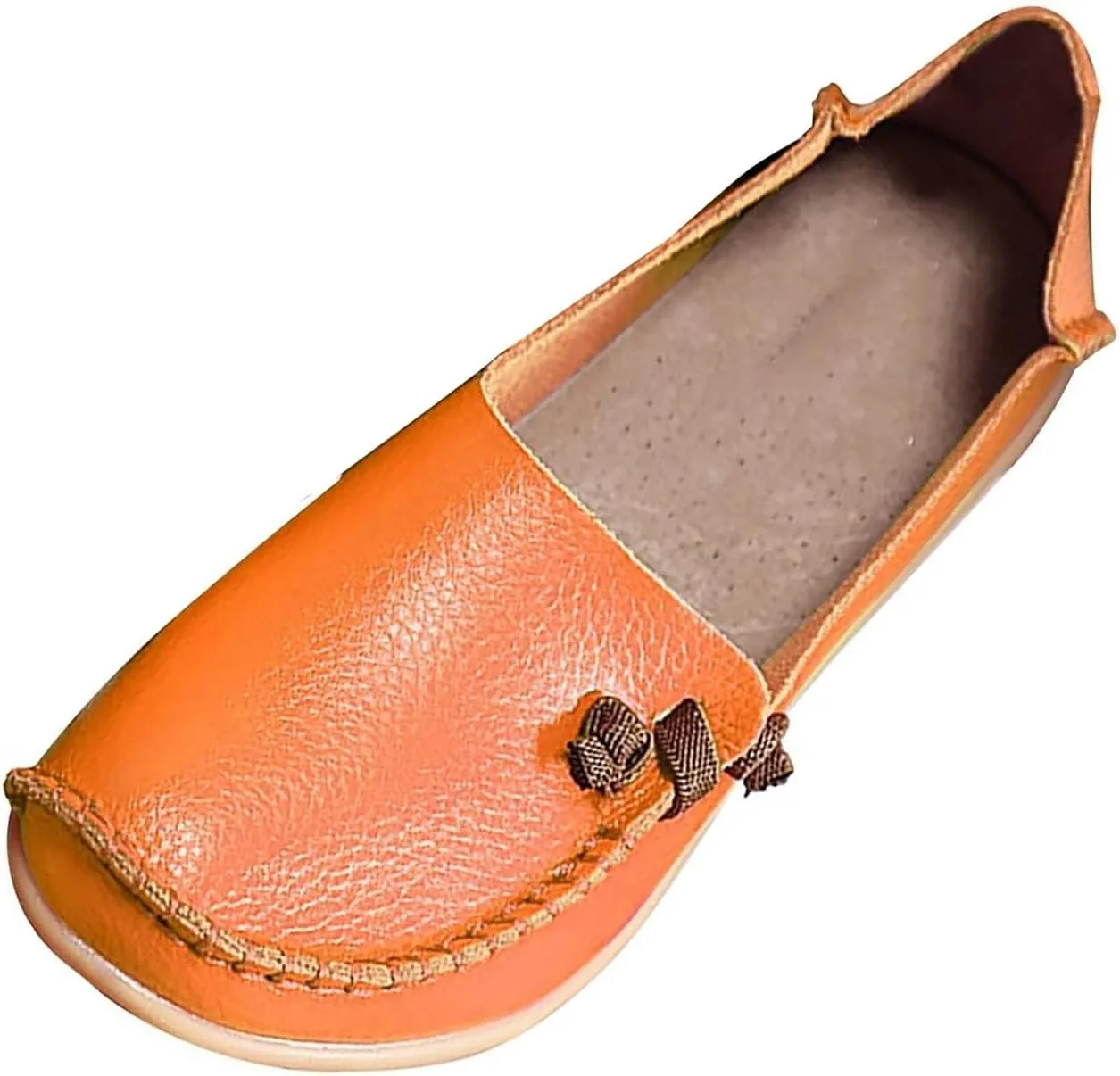 Women's Slip On Arch Support Comfortable Nurse Shoes Comfotable Lightweight Rubber Outsole Non-Slip Flats Loafers Casual Breathable Soft Sole Work Shoes