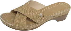 Women's Slippers Spring Summer and Autumn Lightweight and Comfortable One Line Thick Hard Sole Slippers Womens Slip