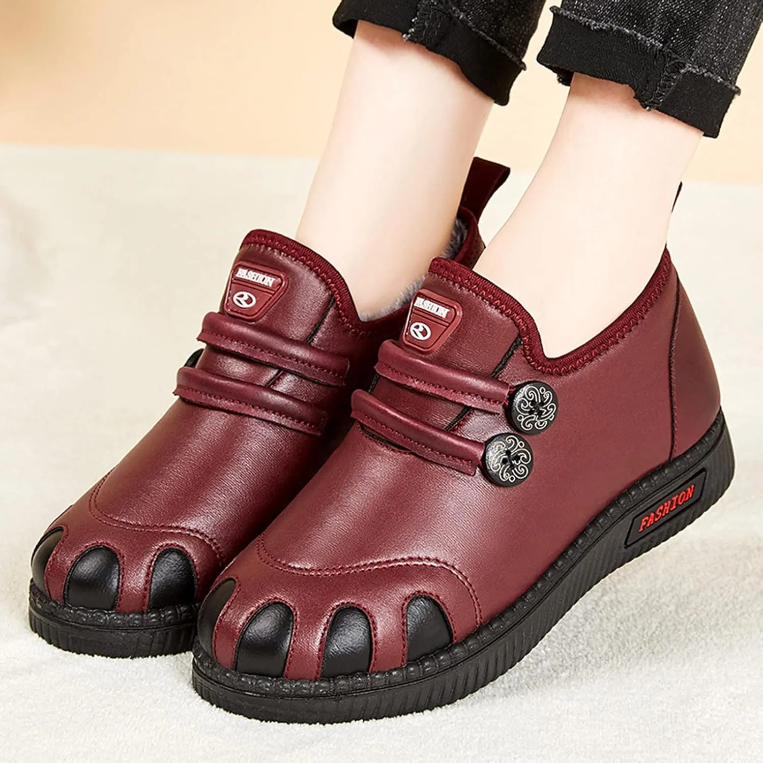 Womens Snow Boots Waterproof Insulated Size 11 Women Snow Booties Womens Snow Boots Wide Womens Warm Fur Lined Winter Snow Boots Waterproof Botas De Invierno Para Mujer Contra El Agua