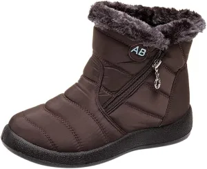Womens Winter Snow Boots Waterproof Black Ankle Snow Boots for Women Snow Boots Womens Slip on Womens Tall Rubber Boots Waterproof Womens Winter Ankle Boots Wide