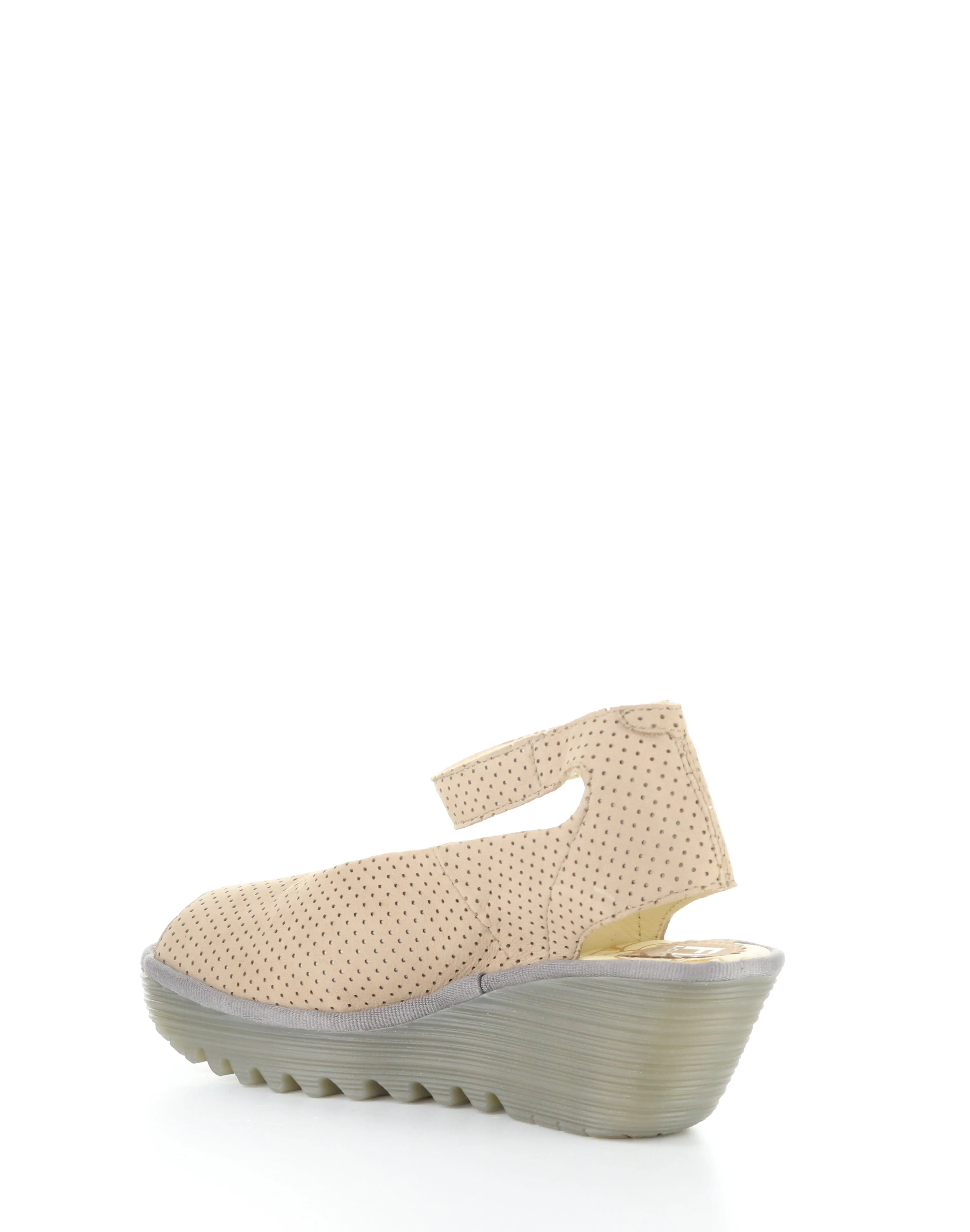 YALA376FLY PERF 057 TAUPE Velcro Sandals