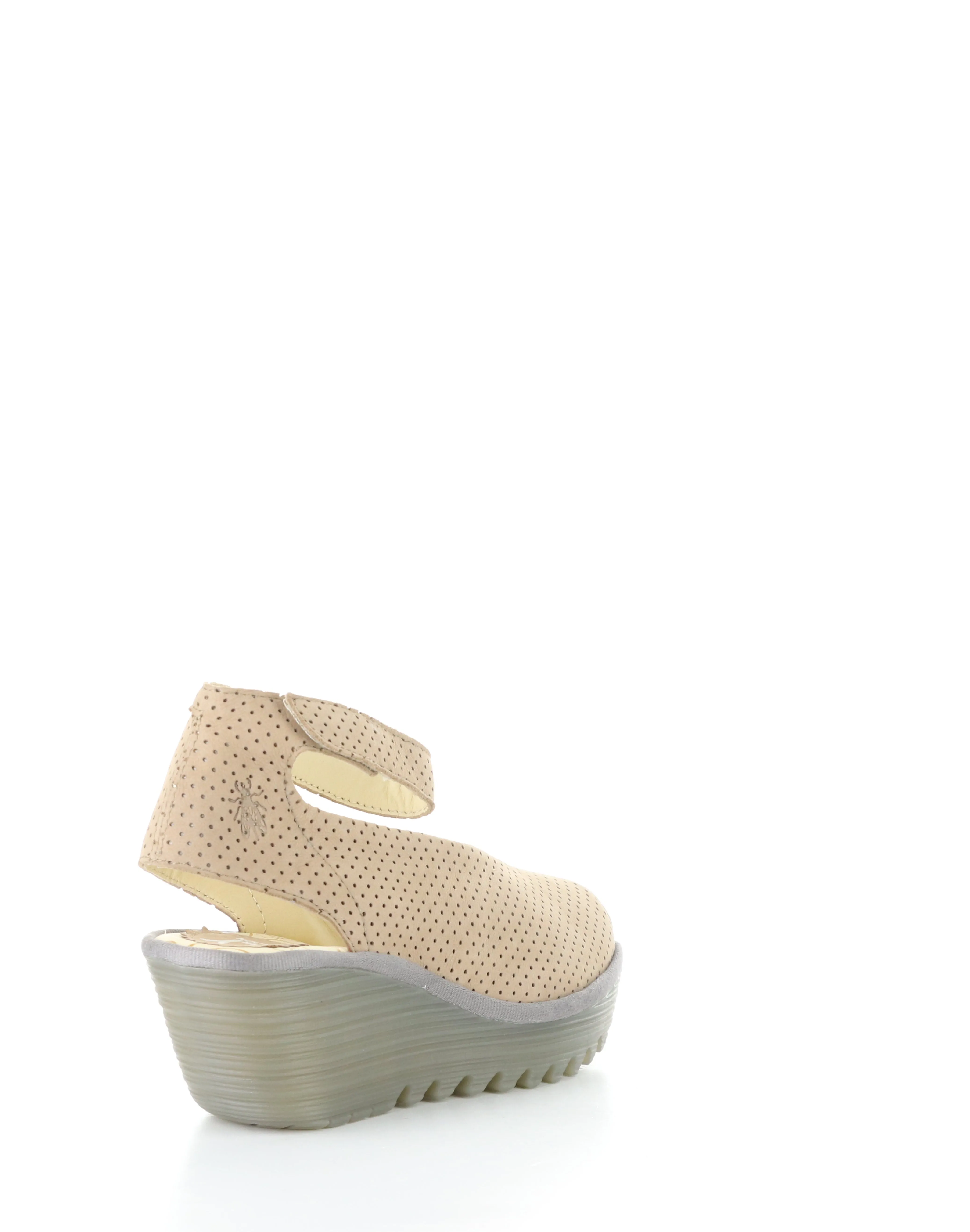 YALA376FLY PERF 057 TAUPE Velcro Sandals