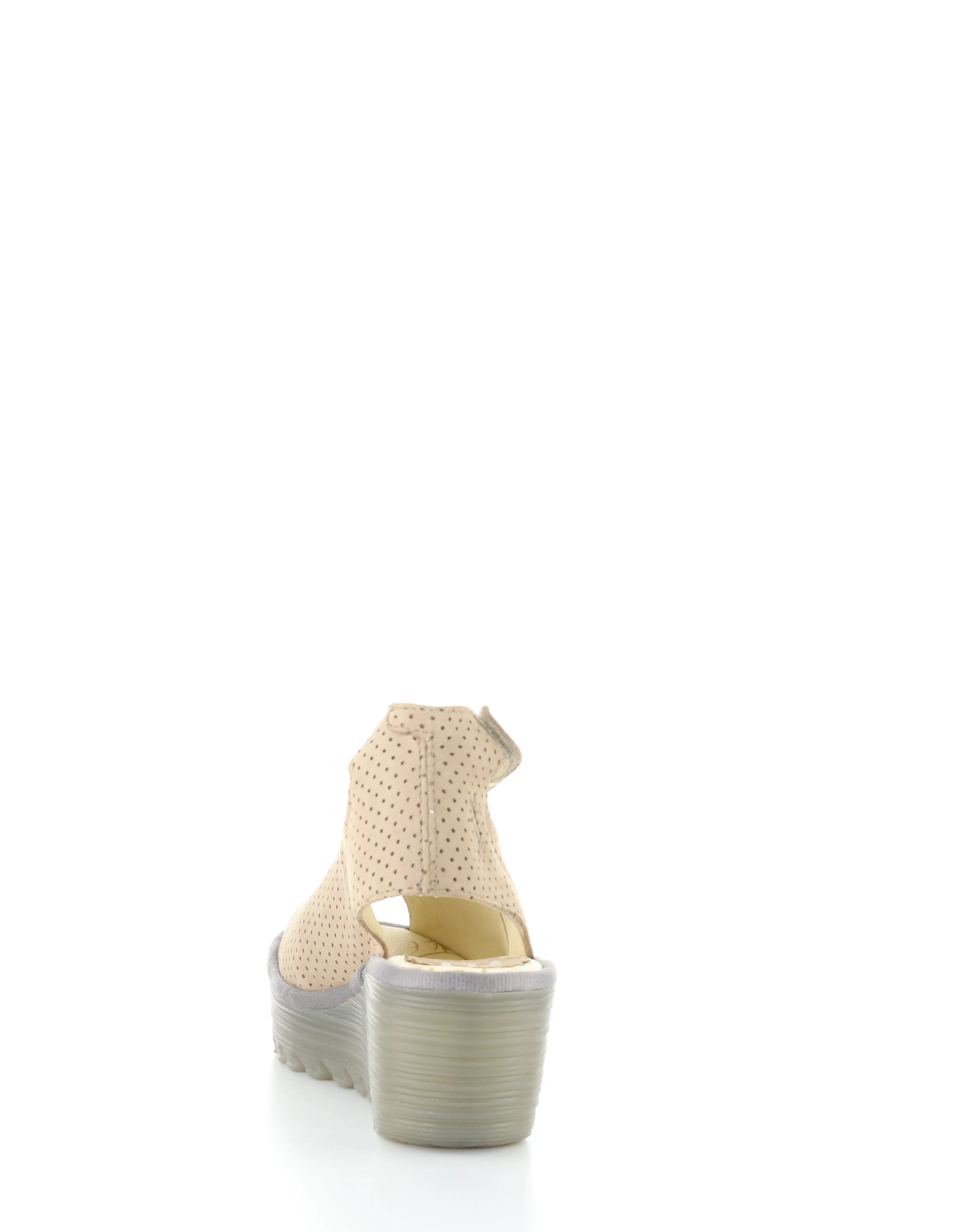YALA376FLY PERF 057 TAUPE Velcro Sandals