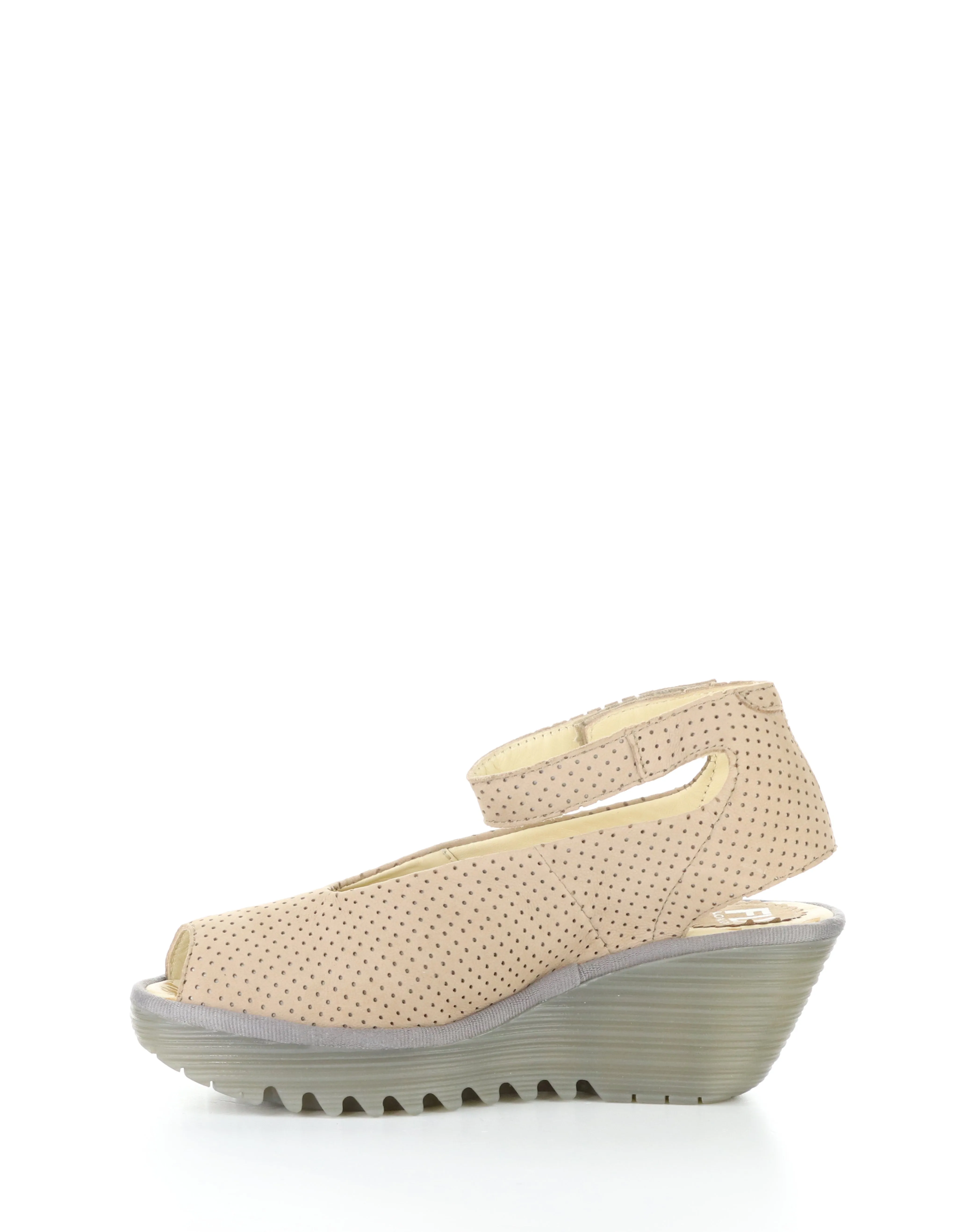 YALA376FLY PERF 057 TAUPE Velcro Sandals