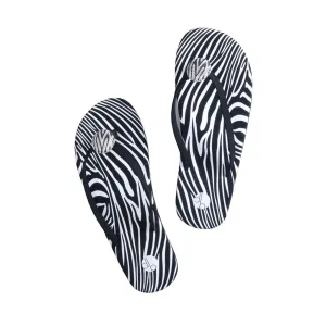 Zebra Flat Flip Flops