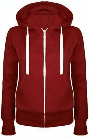 Zip Up Hoodies for Women 2024 Fall Long Sleeve Solid Color Sweatshirt Oversized Hooded Crewneck Outwear with Pockets