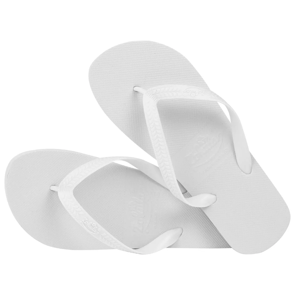 Zohula Originals White Flip Flops - With FREE Organza bags - Bulk Buy - 10-100 Pairs